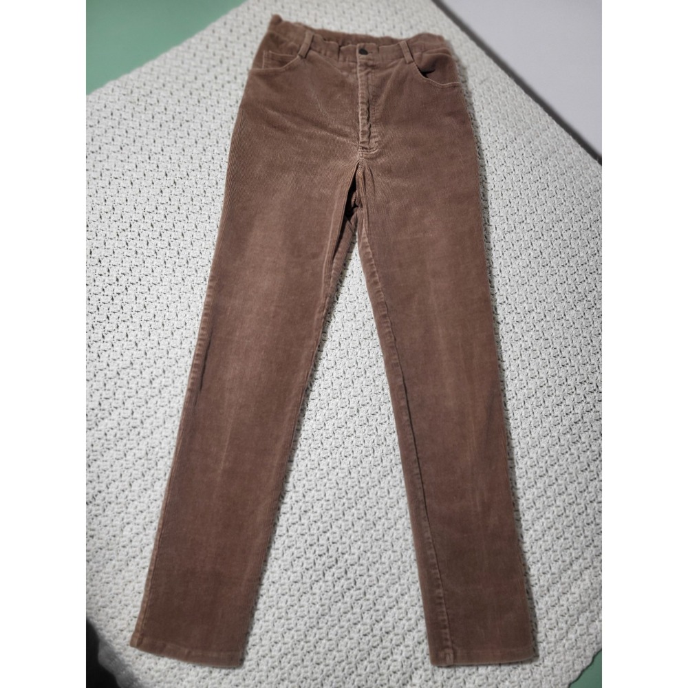 Forenza Corduroy Pants Womens 6 Brown Excellent High Rise Straight Leg Stretch